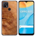 Funda Gel Tpu para Oppo A15 diseño Madera 04 Dibujos