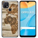 Funda Gel Tpu para Oppo A15 diseño Madera 07 Dibujos