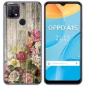 Funda Gel Tpu para Oppo A15 diseño Madera 08 Dibujos
