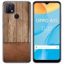 Funda Gel Tpu para Oppo A15 diseño Madera 09 Dibujos