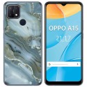 Funda Gel Tpu para Oppo A15 diseño Mármol 09 Dibujos