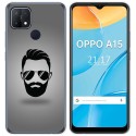 Funda Gel Tpu para Oppo A15 diseño Barba Dibujos
