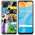 Funda Gel Tpu para Oppo A15 diseño Comic Dibujos