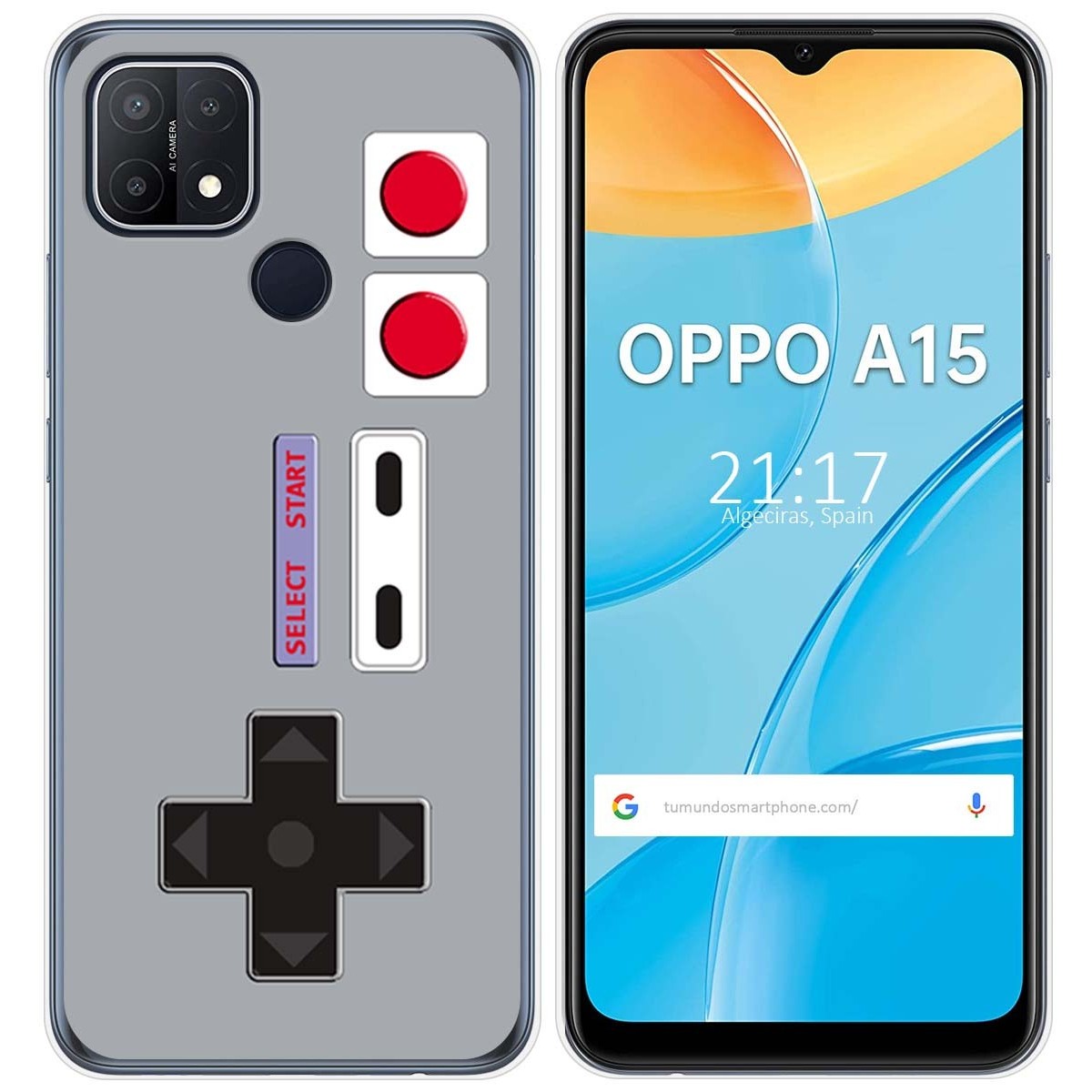 Funda Gel Tpu para Oppo A15 diseño Consola Dibujos