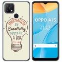 Funda Gel Tpu para Oppo A15 diseño Creativity Dibujos