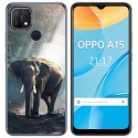 Funda Gel Tpu para Oppo A15 diseño Elefante Dibujos