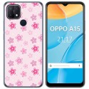 Funda Gel Tpu para Oppo A15 diseño Flores Dibujos