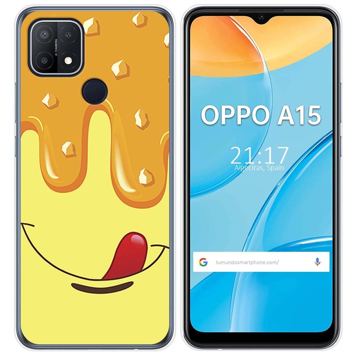 Funda Gel Tpu para Oppo A15 diseño Helado Vainilla Dibujos