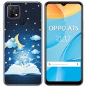 Funda Gel Tpu para Oppo A15 diseño Libro Cuentos Dibujos