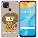 Funda Gel Tpu para Oppo A15 diseño Leon Dibujos