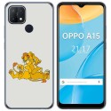 Funda Gel Tpu para Oppo A15 diseño Leones Dibujos