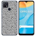 Funda Gel Tpu para Oppo A15 diseño Letras Dibujos