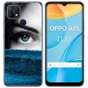 Funda Gel Tpu para Oppo A15 diseño Ojo Dibujos
