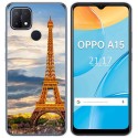 Funda Gel Tpu para Oppo A15 diseño Paris Dibujos