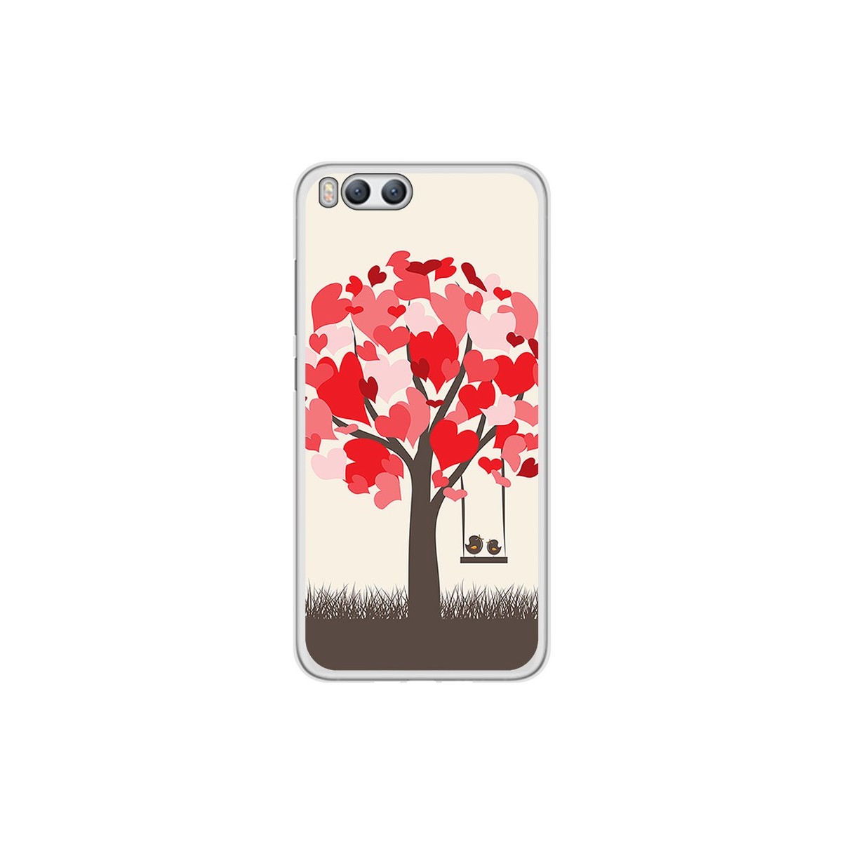 Funda Gel Tpu para Xiaomi Mi6 Diseño Pajaritos Dibujos