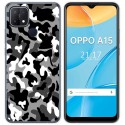 Funda Gel Tpu para Oppo A15 diseño Snow Camuflaje Dibujos