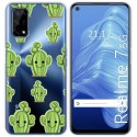 Funda Gel Transparente para Realme 7 5G diseño Cactus Dibujos