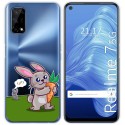 Funda Gel Transparente para Realme 7 5G diseño Conejo Dibujos