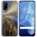 Funda Gel Transparente para Realme 7 5G diseño Hojas Dibujos