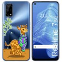 Funda Gel Transparente para Realme 7 5G diseño Jirafa Dibujos