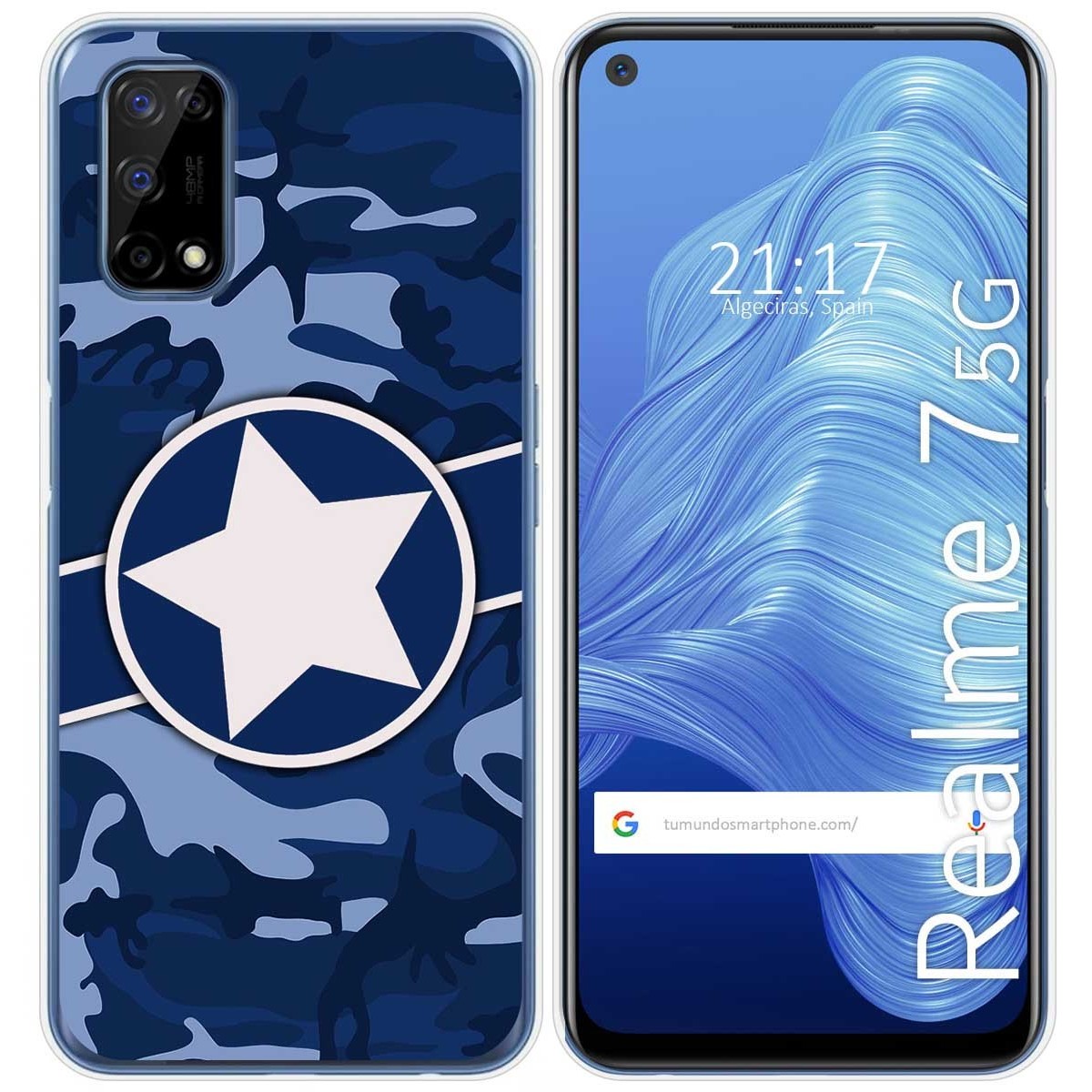 Funda Gel Tpu para Realme 7 5G diseño Camuflaje 03 Dibujos