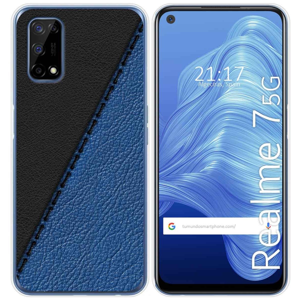 Funda Gel Tpu para Realme 7 5G diseño Cuero 02 Dibujos