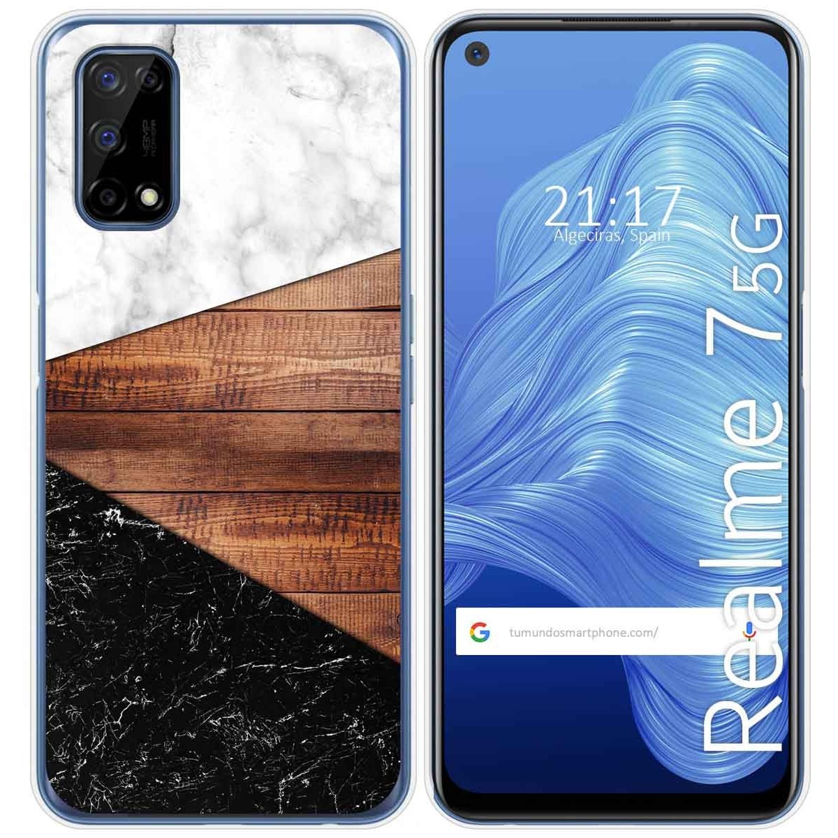 Funda Gel Tpu para Realme 7 5G diseño Mármol 11 Dibujos