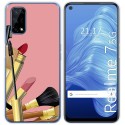 Funda Gel Tpu para Realme 7 5G diseño Brochas Dibujos