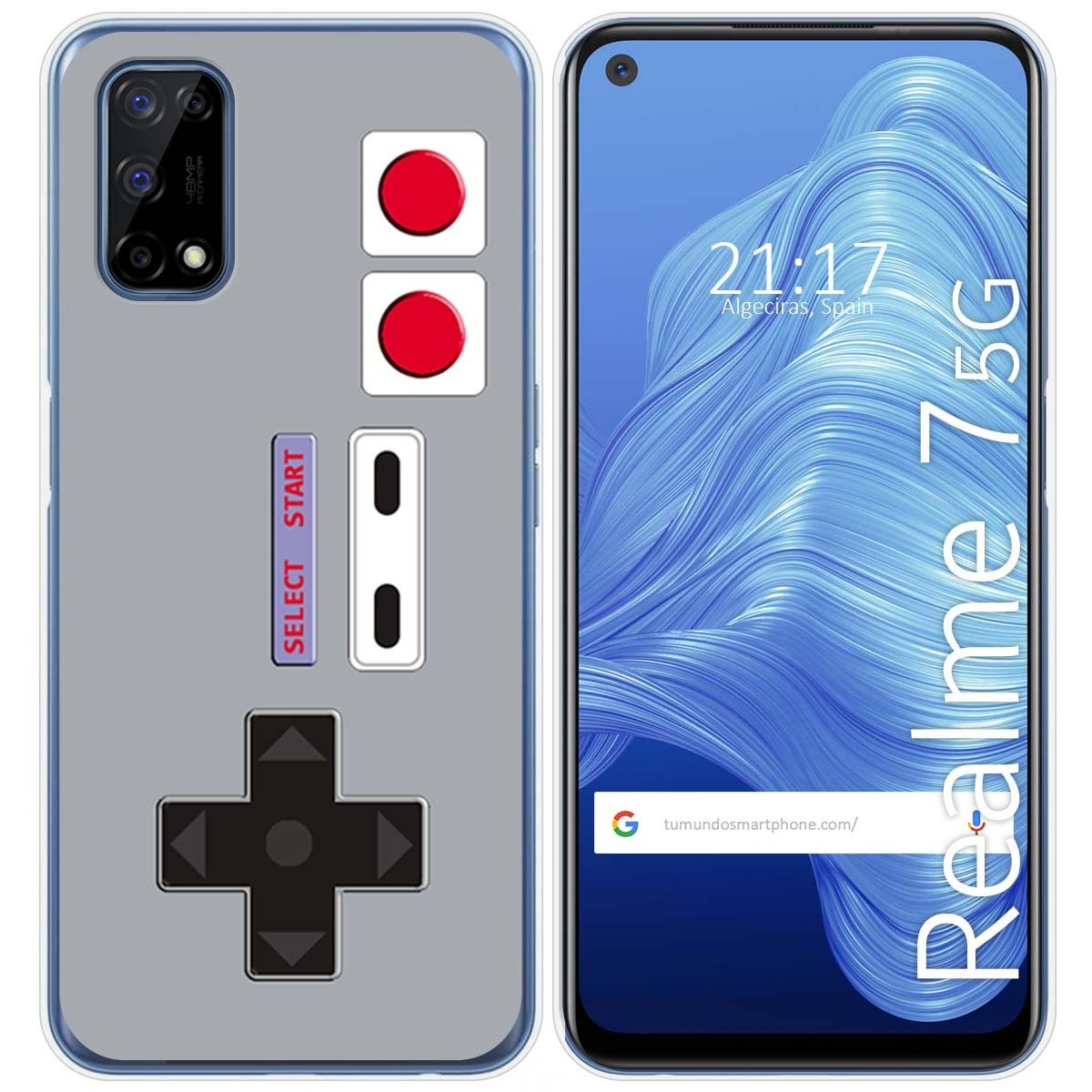 Funda Gel Tpu para Realme 7 5G diseño Consola Dibujos