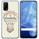Funda Gel Tpu para Realme 7 5G diseño Creativity Dibujos