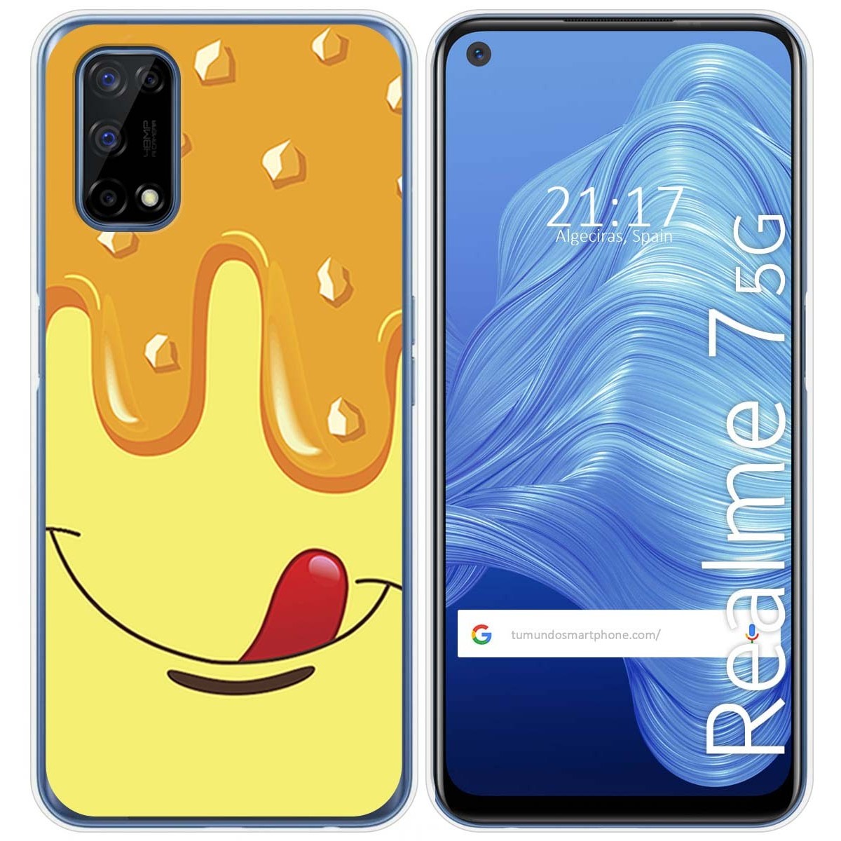 Funda Gel Tpu para Realme 7 5G diseño Helado Vainilla Dibujos