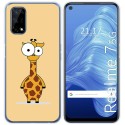 Funda Gel Tpu para Realme 7 5G diseño Jirafa Dibujos