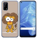 Funda Gel Tpu para Realme 7 5G diseño Leon Dibujos
