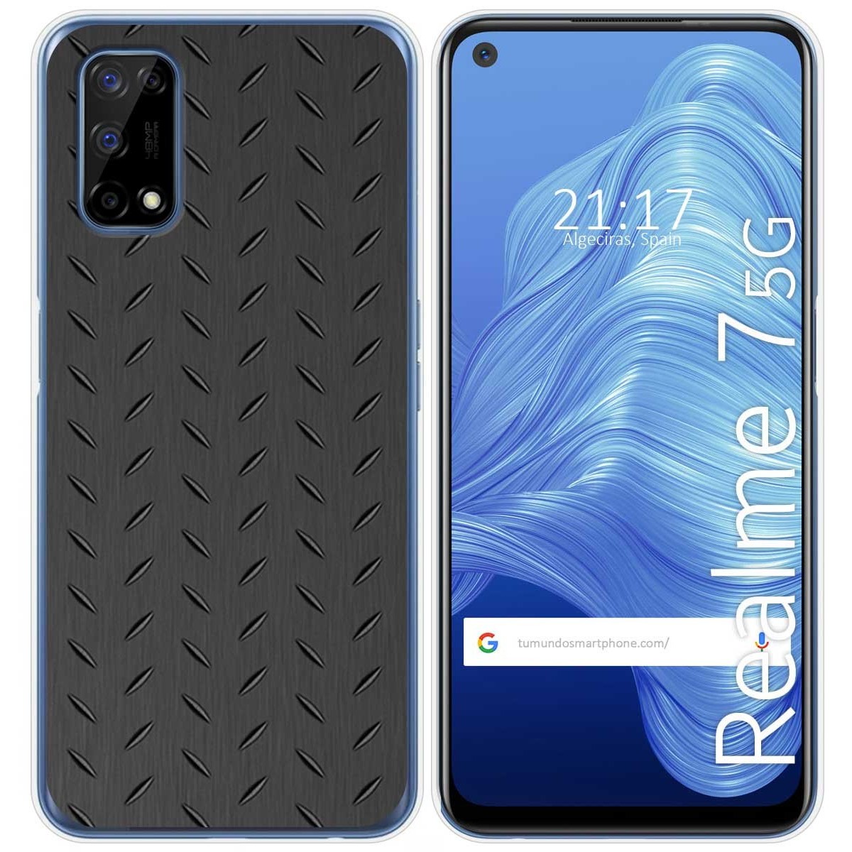 Funda Gel Tpu para Realme 7 5G diseño Metal Dibujos