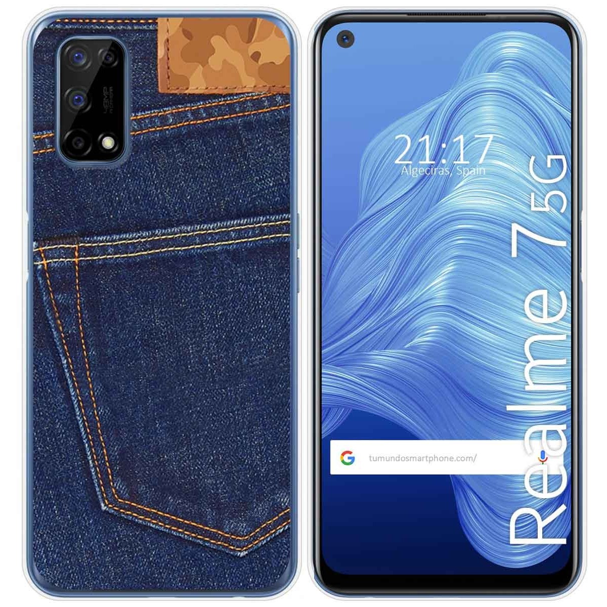 Funda Gel Tpu para Realme 7 5G diseño Vaquero Dibujos