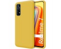 Funda Silicona Líquida Ultra Suave para Realme 7 color Amarilla