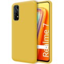 Funda Silicona Líquida Ultra Suave para Realme 7 color Amarilla