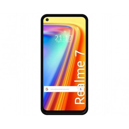 Funda Silicona Líquida Ultra Suave para Realme 7 color Negra