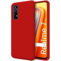 Funda Silicona Líquida Ultra Suave para Realme 7 color Roja