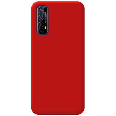 Funda Silicona Líquida Ultra Suave para Realme 7 color Roja