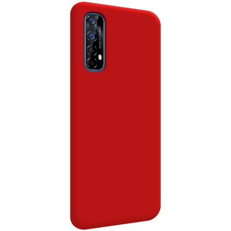 Funda Silicona Líquida Ultra Suave para Realme 7 color Roja
