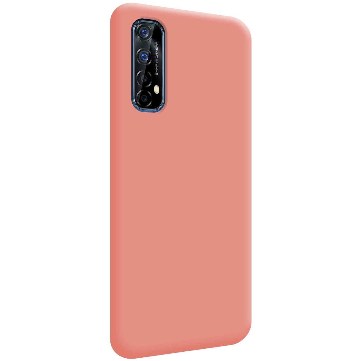 Funda Silicona Líquida Ultra Suave para Realme 7 color Rosa