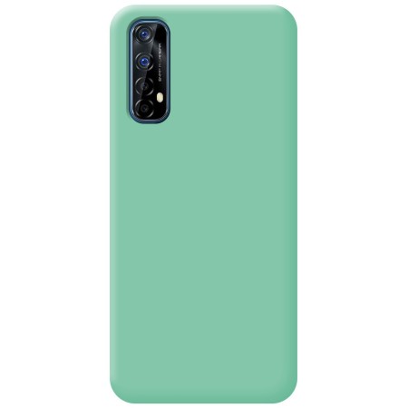 Funda Silicona Líquida Ultra Suave para Realme 7 color Verde