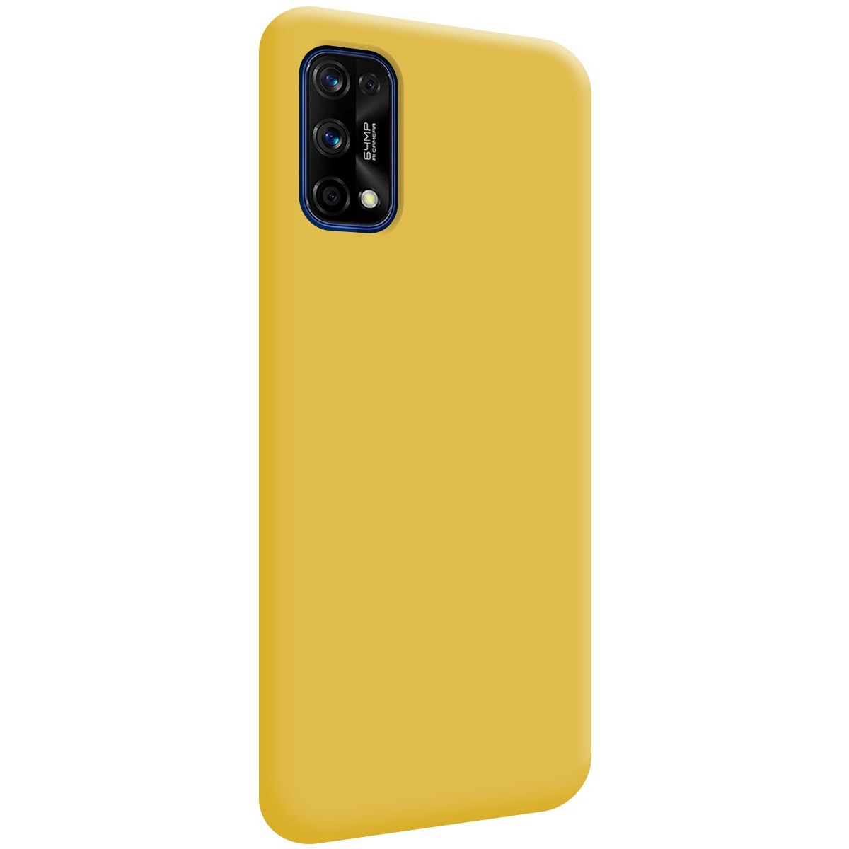 Funda Silicona Líquida Ultra Suave para Realme 7 Pro color Amarilla