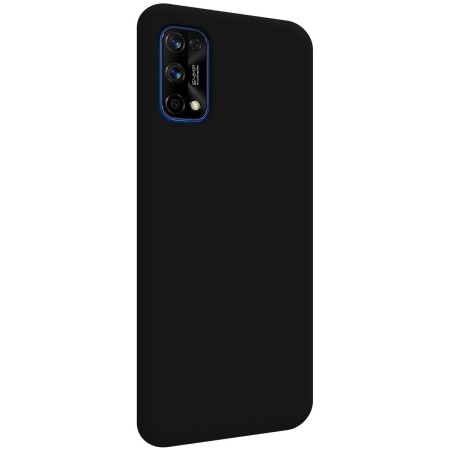 Funda Silicona Líquida Ultra Suave para Realme 7 Pro color Negra