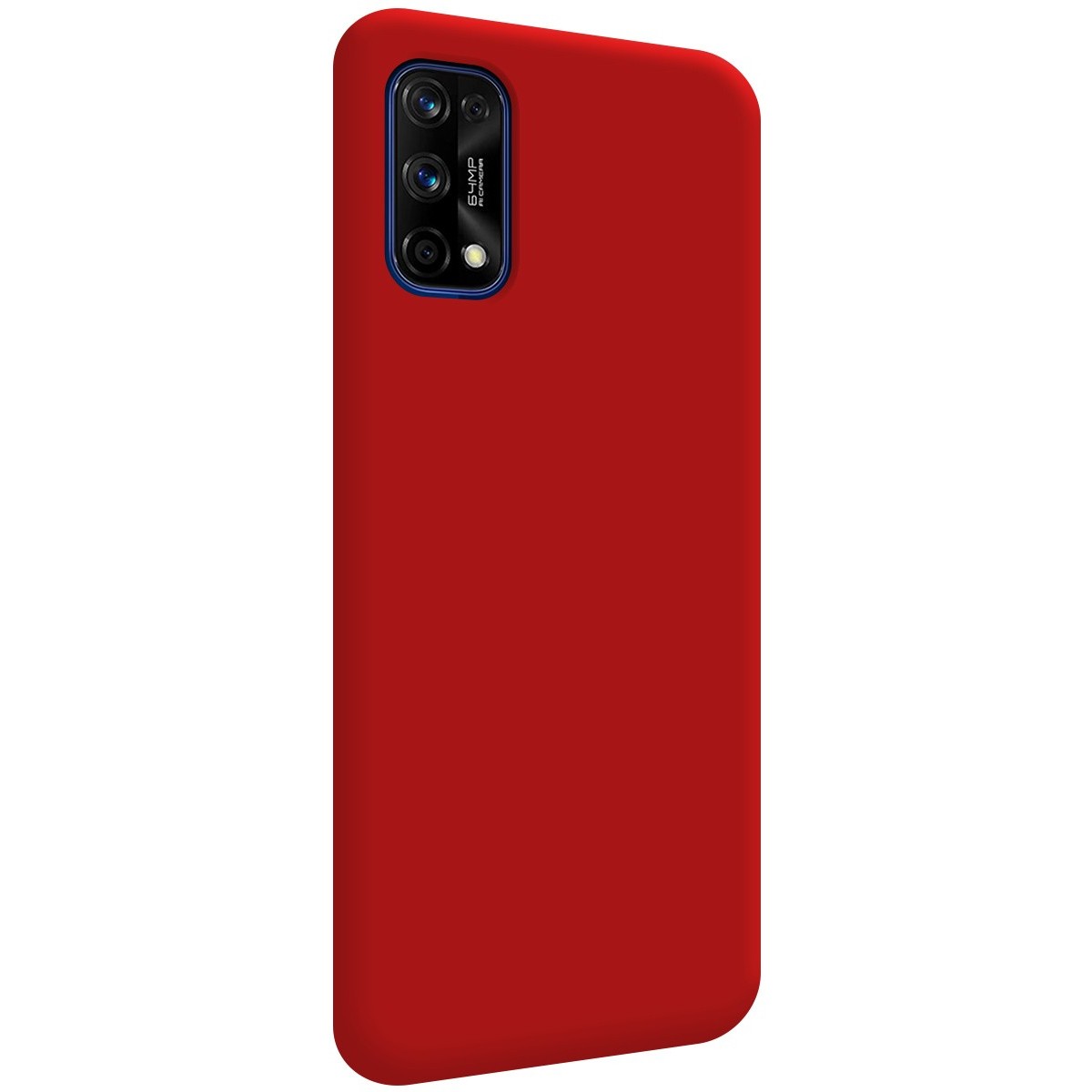 Funda Silicona Líquida Ultra Suave para Realme 7 Pro color Roja