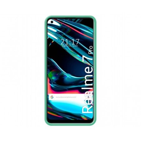 Funda Silicona Líquida Ultra Suave para Realme 7 Pro color Verde