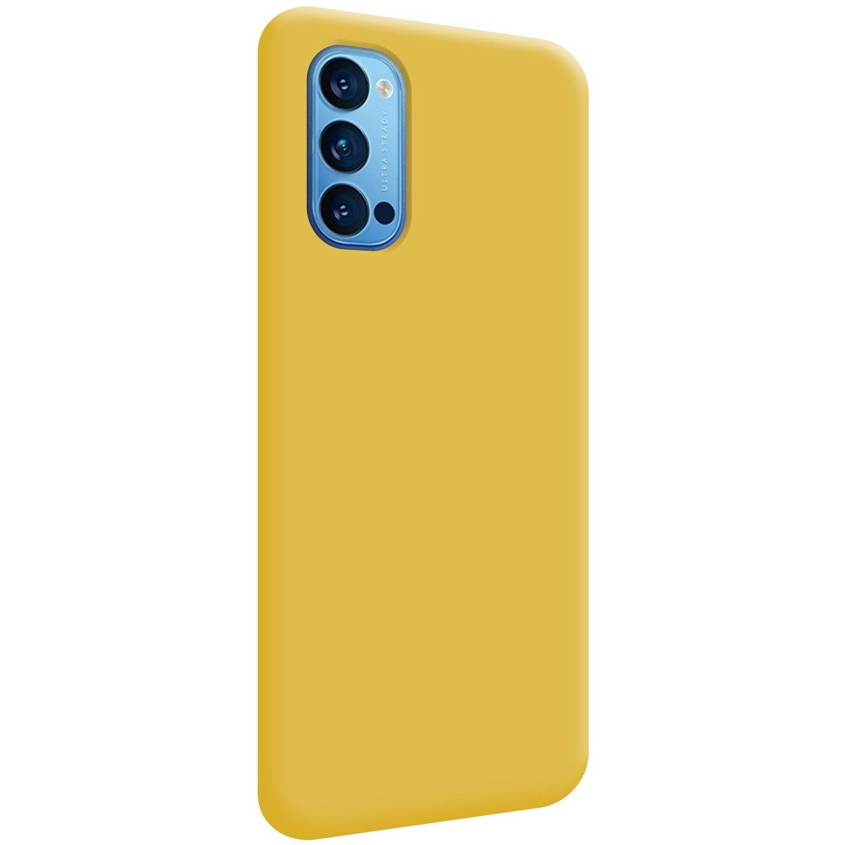 Funda Silicona Líquida Ultra Suave para Oppo Reno 4 5G color Amarilla