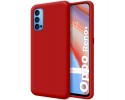 Funda Silicona Líquida Ultra Suave para Oppo Reno 4 5G color Roja