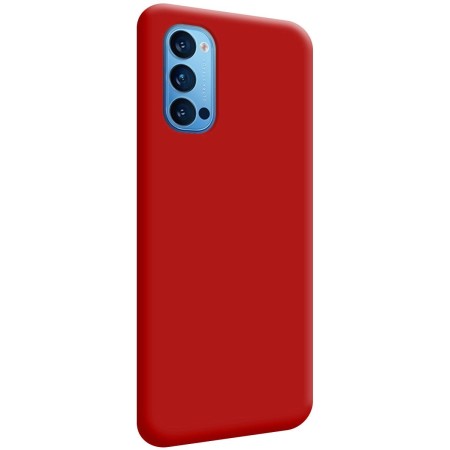 Funda Silicona Líquida Ultra Suave para Oppo Reno 4 5G color Roja